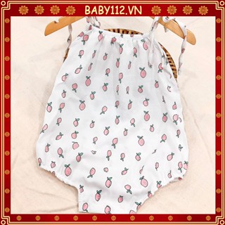 Bodysuit áo liền quần cho bé gái sơ sinh 6 tháng đến 2 tuổi kiểu hàn quốc