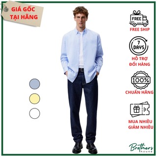Áo sơ mi nam vải cotton gân lịch lãm sang trọng