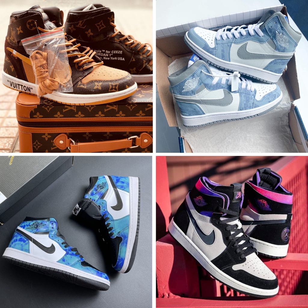 Giày thể thao Jordan cổ cao, Sneaker JD1 high special for unisex hot trend Full Box