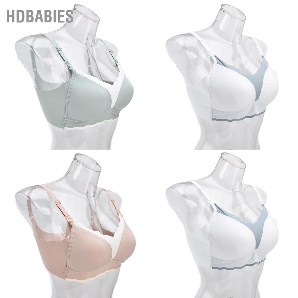 HDbabies Áo ngực cho con bú không dây dành bà bầu nhẹ liền mạch có kẹp nối dài