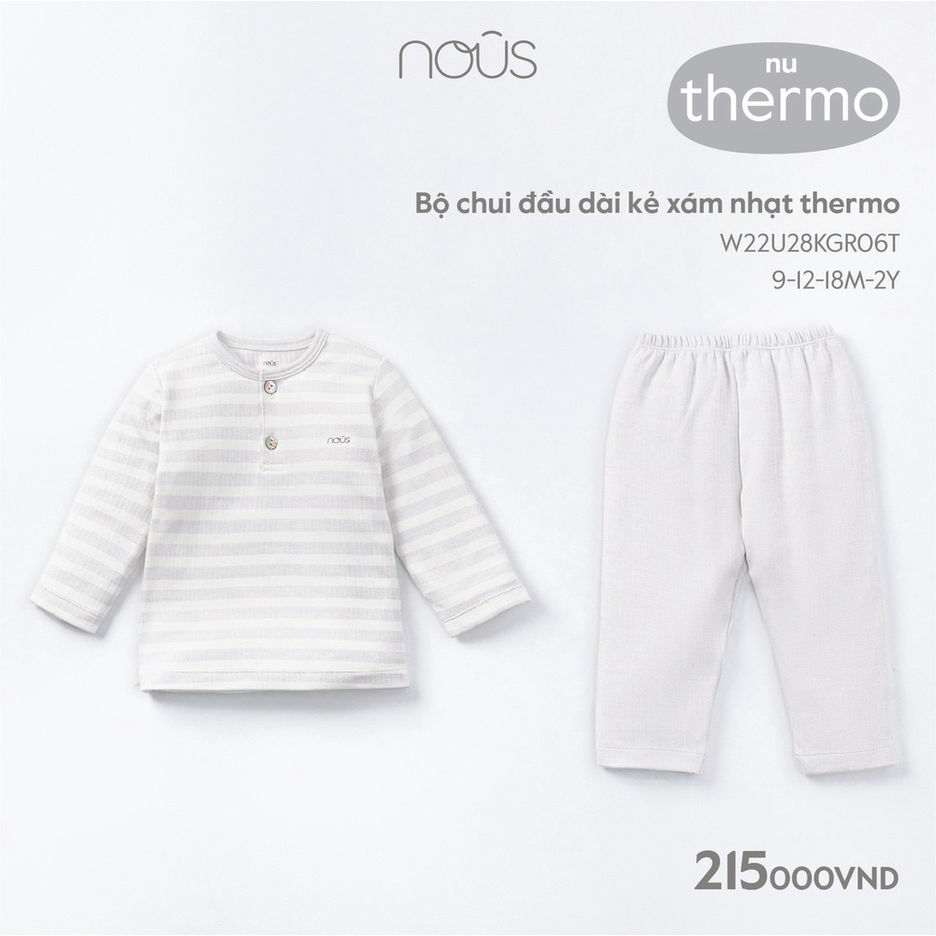 Bộ dài tay Nous cho bé 8kg đến 15kg