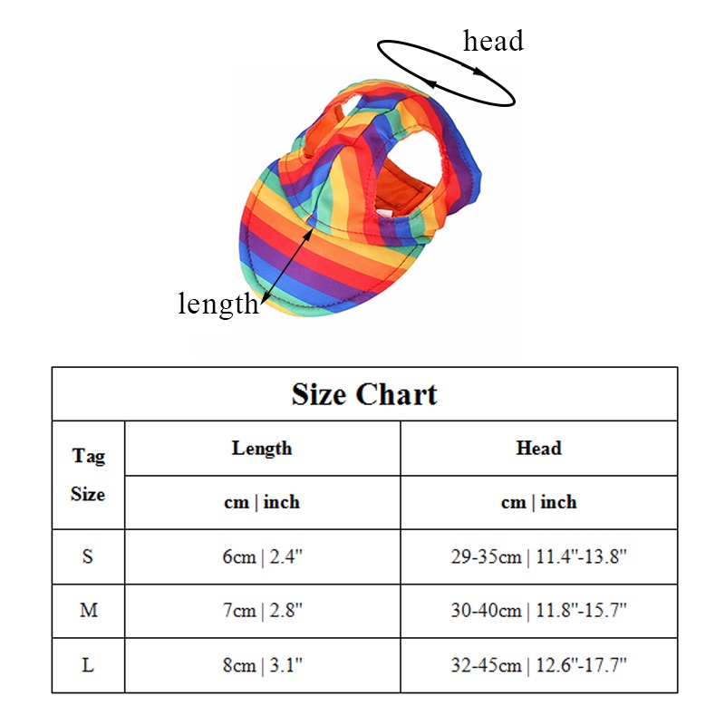 Mũ Lưỡi Trai Chống Nắng Dễ Thương Cho Thú Cưng
