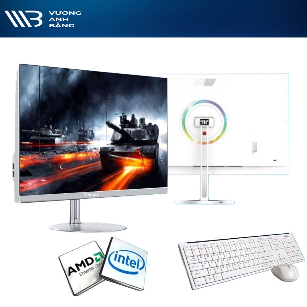 Máy tính để bàn All In One Climax CL-i58256F1-6G (LED 23.8in siêu mỏng 1920x1080/I5-6500 3.2Ghz/8G/SSD 256GB/Win 10/Webc
