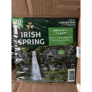Xà bông cục lrish spring lốc 20 cục 113g