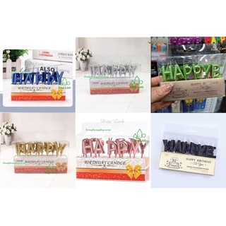 Bộ nến sinh nhật 13 chữ Happy Birthday