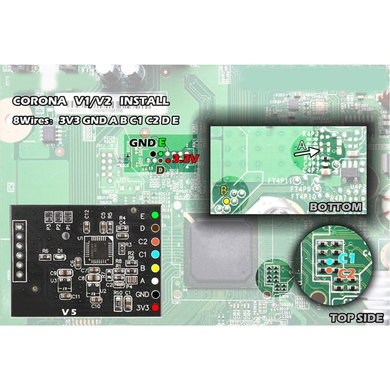 Bảng Mạch PCB Thay Thế Cho Tay Cầm Chơi Game Xbox360 V5