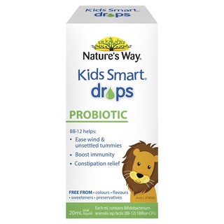Kids Smart Drops Probiotic Nature's Way - Bổ sung men vi sinh tốt cho hệ tiêu hóa của bé