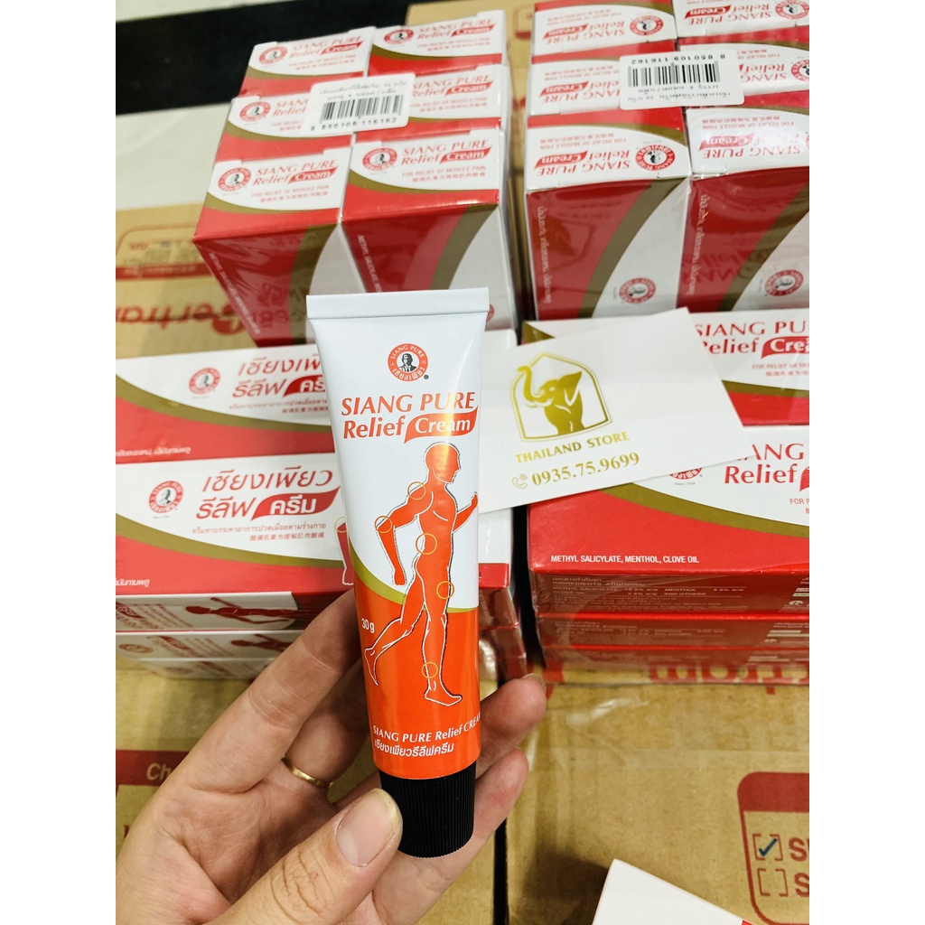 [CHÍNH HÃNG] Dầu nóng ông già  Xoa Bóp Siang Pure Relief Thái Lan (30gram)