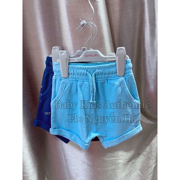 Set 2 quần đùi cotton thun bé trai Auth Uk từ 9m-3y
