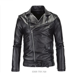 Áo Khoác Da Nam Biker Jaket, Mẫu Mới, Giá Tốt