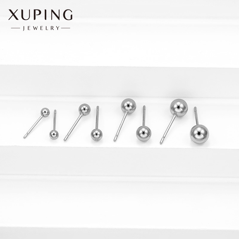 Khuyên Tai Xỏ Hạt Mạ Vàng Sáng Kích Thước Nhỏ Dành Cho Bạn Nữ