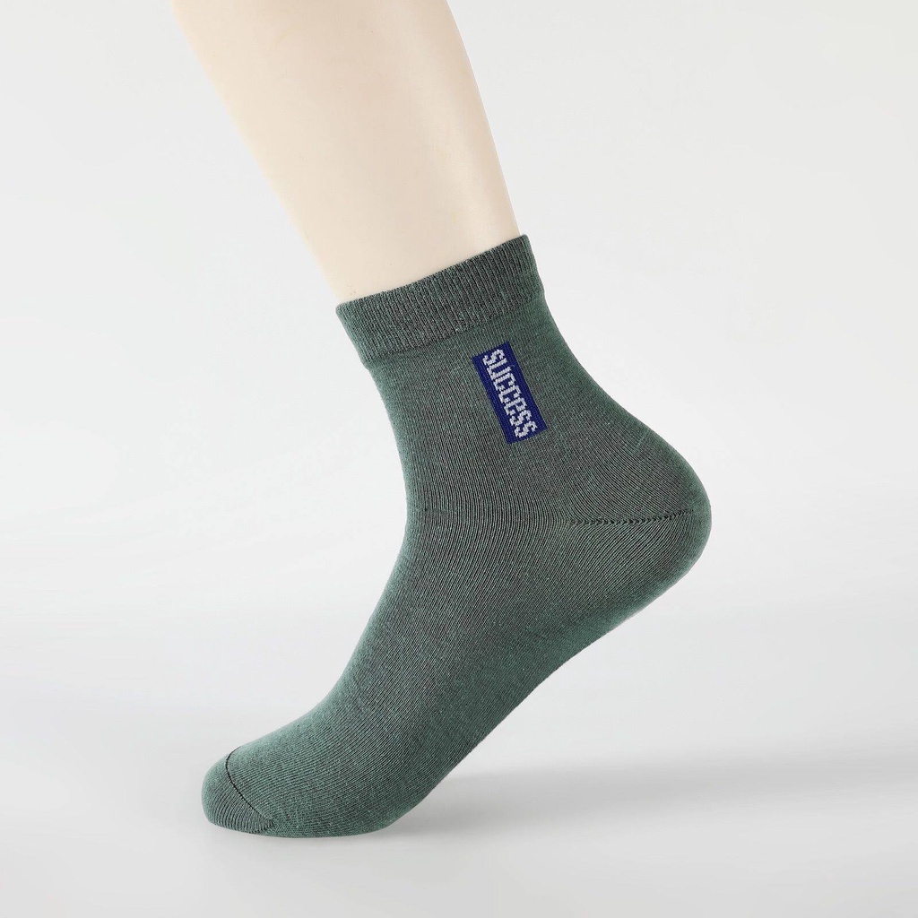 Set 6 Đôi Tất Thể Thao 100% cotton Thấm Hút Mồ Hôi Thời Trang Cho Nam