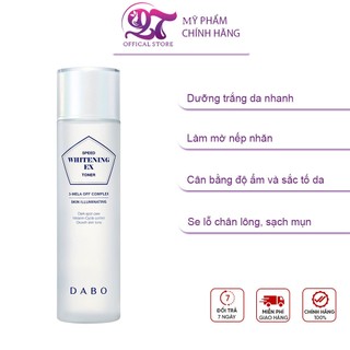 Nước hoa hồng trắng da Dabo Speed Whitening Ex Toner 160ml