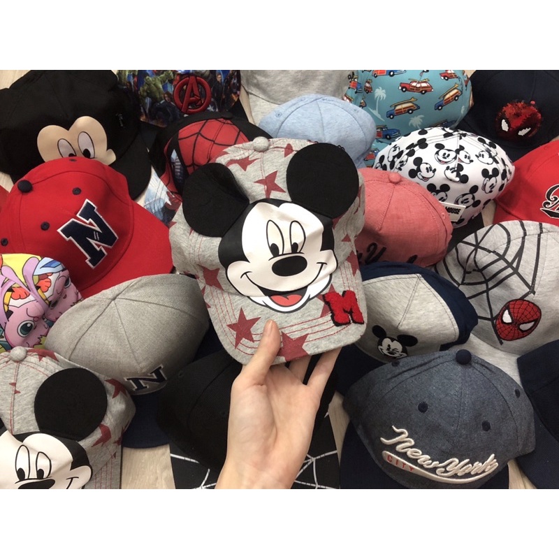 BÁN BUÔN SỈ mũ lưỡi trai xuất dư các hãng cho bé 1-4y mũ bé trai mũ bé gái