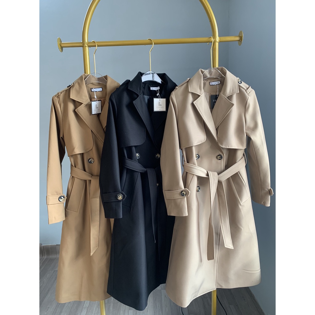 ÁO MANGTO KAKI DÁNG DÀI- ÁO TRENCHCOAT DÁNG DÀI
