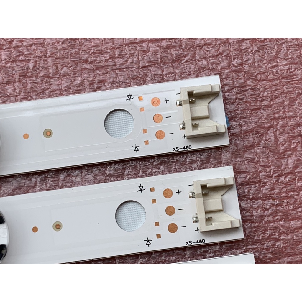 LED TIVI LG 49LH600T 49LH60_FHD_A 49LH60_FHD_B MỚI 100% BỘ 4 THANH DÀI A+B MỖI THANH 7 BÓNG 3V DÀI 99,3cm