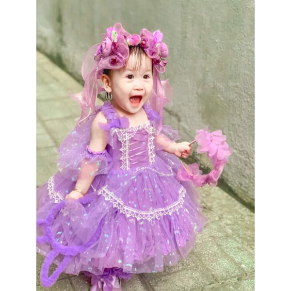 Bờm tóc lolita hoa xinh cho bé nhiều màu