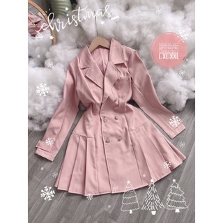 ĐẦM VEST TIỂU THƯ BIGSIZE HỒNG DỄ THƯƠNG (L-2XL)