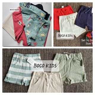 Set 3 quần short Jersey GEO hàng Authentic cho bé trai