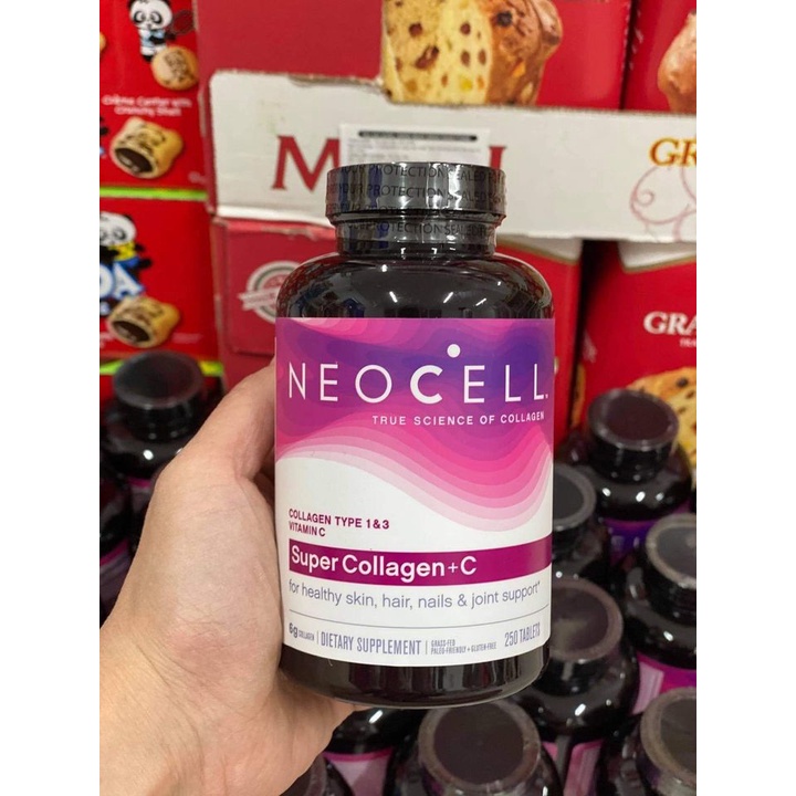 Viên Uống Super Collagen Neocell +C 6000 Mg type 1 - 3 Neocell 360 và 250 viên