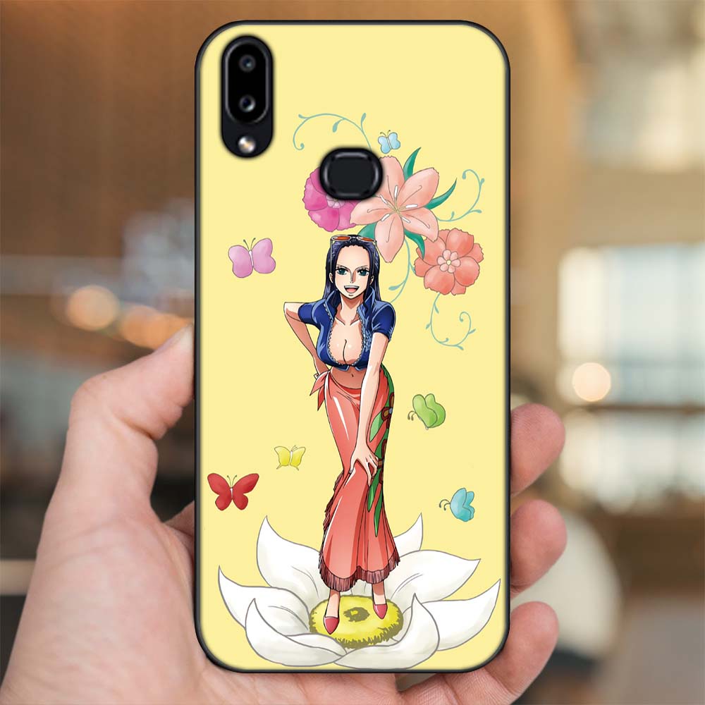 Ốp lưng Samsung A10S viền đen in hình Nico Robin One Piece Đảo Hải Tặc