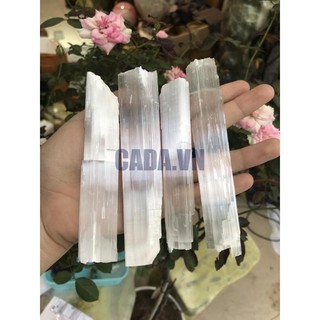 Đá thô selenite dạng thanh | đá thanh tẩy, sưu tầm, healing | cada decor