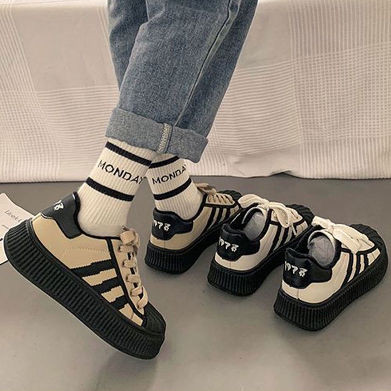 One more shoes⭐Giày Thể Thao Nữ Vải canvas Thời Trang Hàn Quốc Năng Động