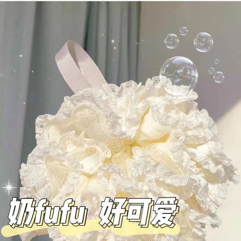 #Sản Phẩm Mới Về Áo Thun Thiết Kế Mới Năng Động Thời Trang#Bông Tắm Chà Lưng 12 / 8rr Hình Hoa Màu Trơn Phối Ren Xinh Xắn Cho Bé Gái