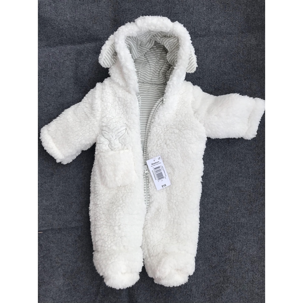 Free ship Bộ body lông cừu 3 lớp siêu ấm áp cho bé trai, bé gái
