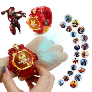 [có ĐÈN] Đồ chơi đồng hồ robot biến hình