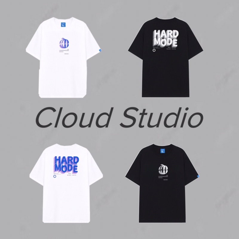 Áo Thun Hard Mode BLACK WHITE/ CHÍNH HÃNG