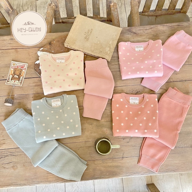 Bộ Len Hoạ Tiết Xinh Giá Siêu Rẻ Bé Trai Bé Gái 18-35kg