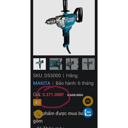 Khoan sắt , gỗ Hiệu Makita xài  điện 100 volt ,620w