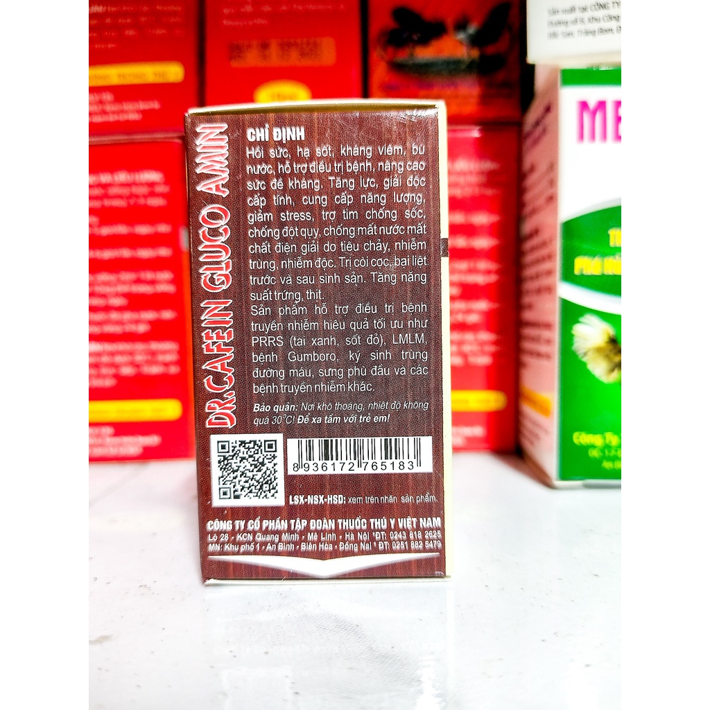 DR CAFEIN GLUCO AMIN (100ml &amp; 20ml ) - bù nước, tăng lực giảm stress bổ sung khoáng chất Bổ sung vitamin và dinh dưỡng