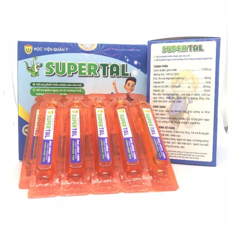 Thanh lý lỗ Supertal Học viện quân y tăng chiều cao cho trẻ hạn 3.2024