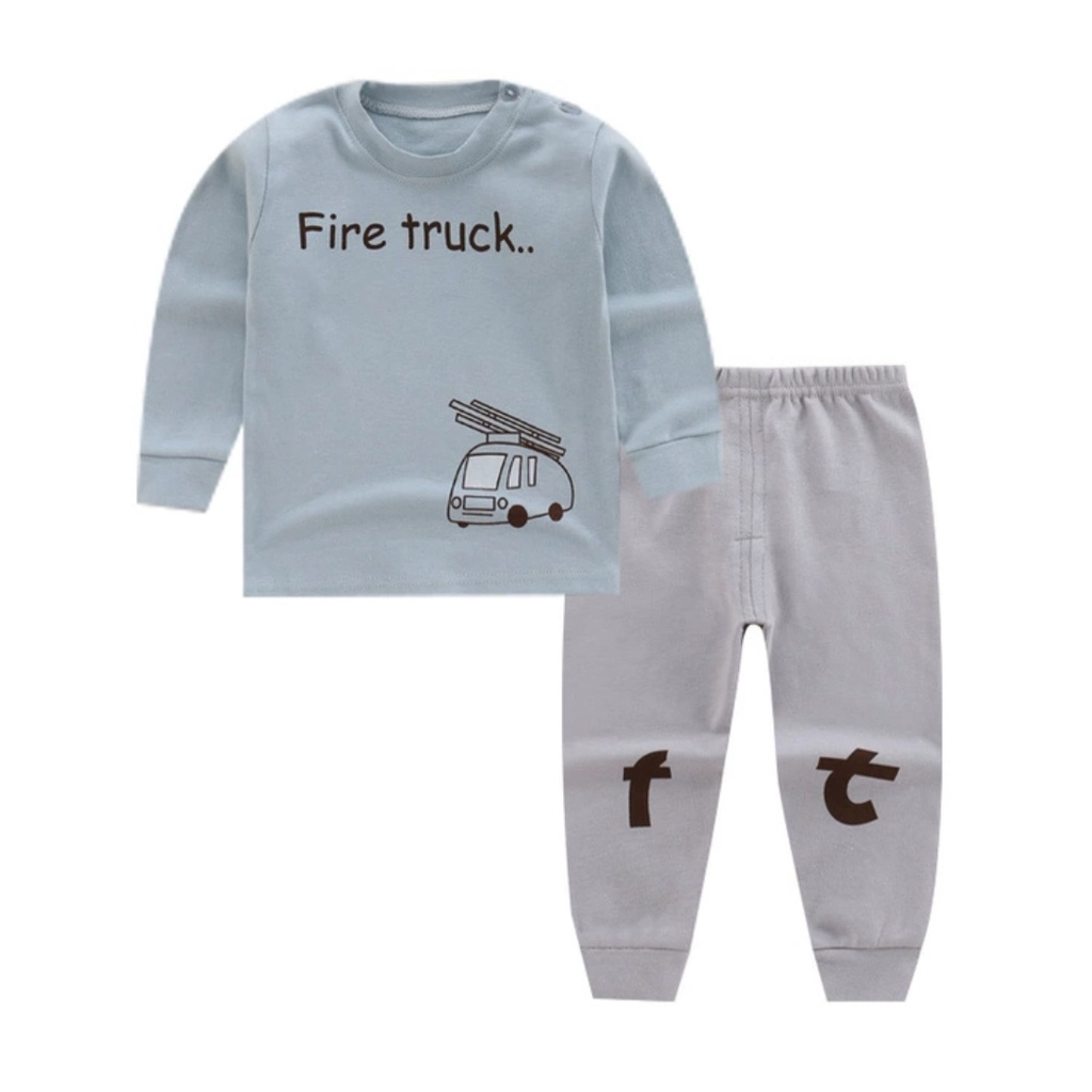 Bộ thu đông cho bé NINOKID1902 in hình ngộ nghĩnh cotton mềm và ấm, Bộ dài tay cho bé trai bé gái 1 2 3 4 tuổi