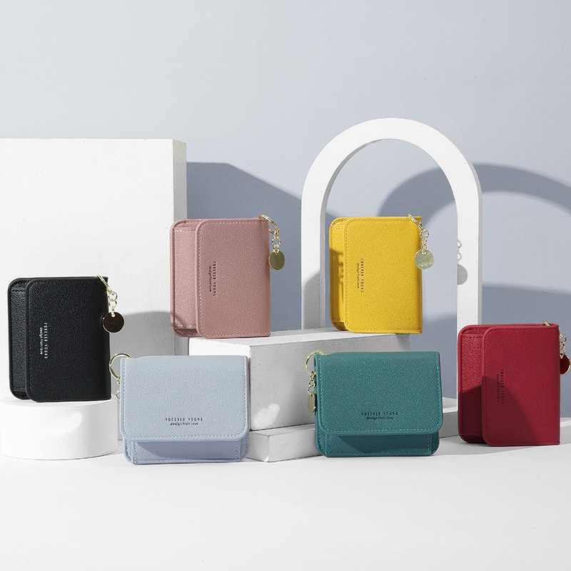 Ví Ngắn Đựng Tiền Xu Có Khóa Thắt Lưng Cho Nữ