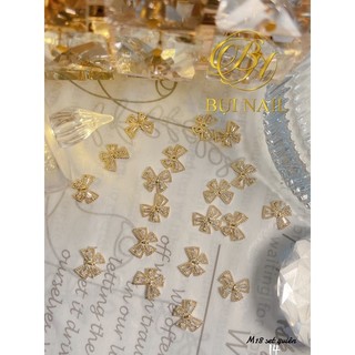 Charm cao cấp nơ m18 set 4viên