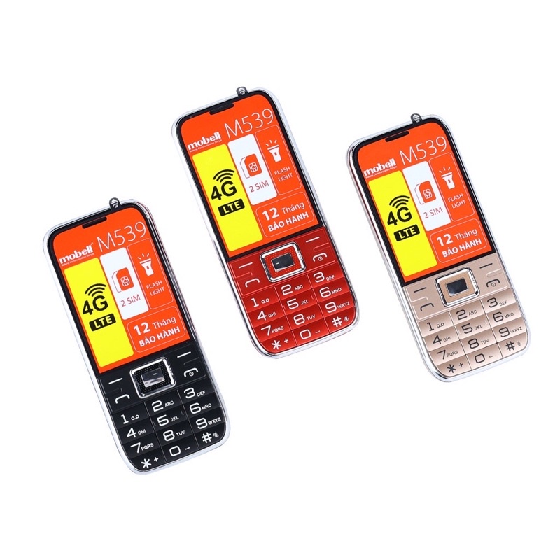Điện thoại mobell M539 4G - hàng chính hãng , full hộp , nguyên seal