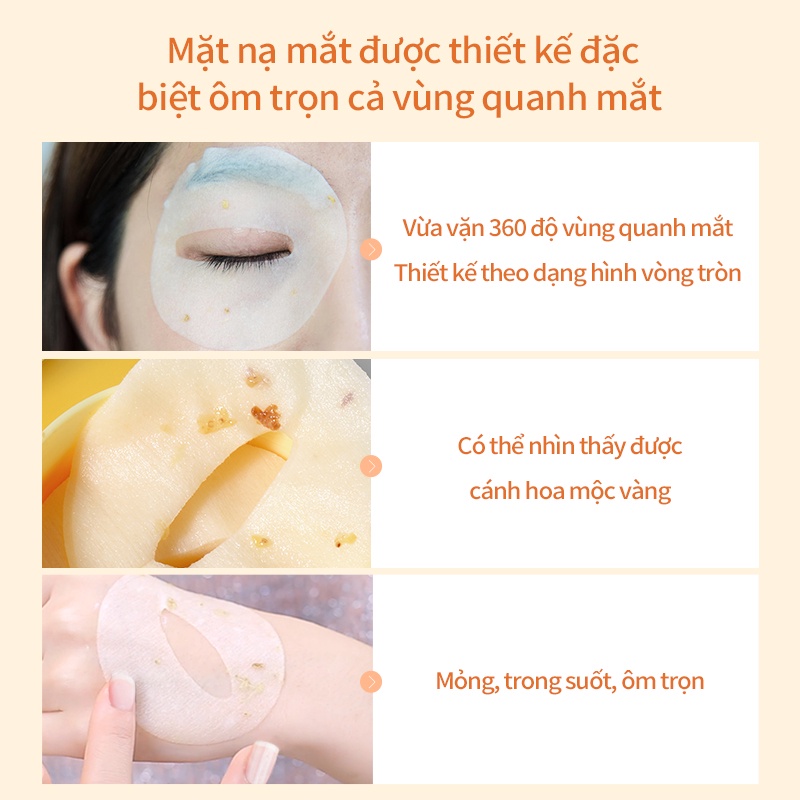 MASK FAMILY Mặt nạ mắt làm sáng và giả thâm quầng mắt dưỡng ẩm làm săn chắc da sản phẩm chăm sóc mắt 40 miếng