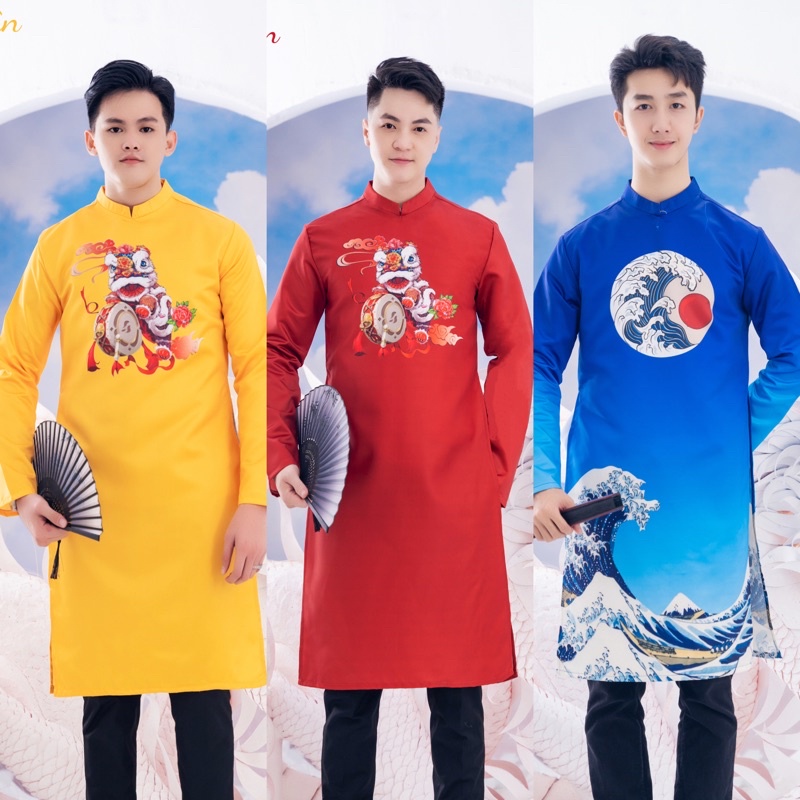 Áo dài nam đẹp nhất mùa tết 2023