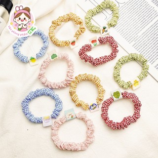 Dây buộc tóc, cột tóc scrunchies hoa quả dễ thương