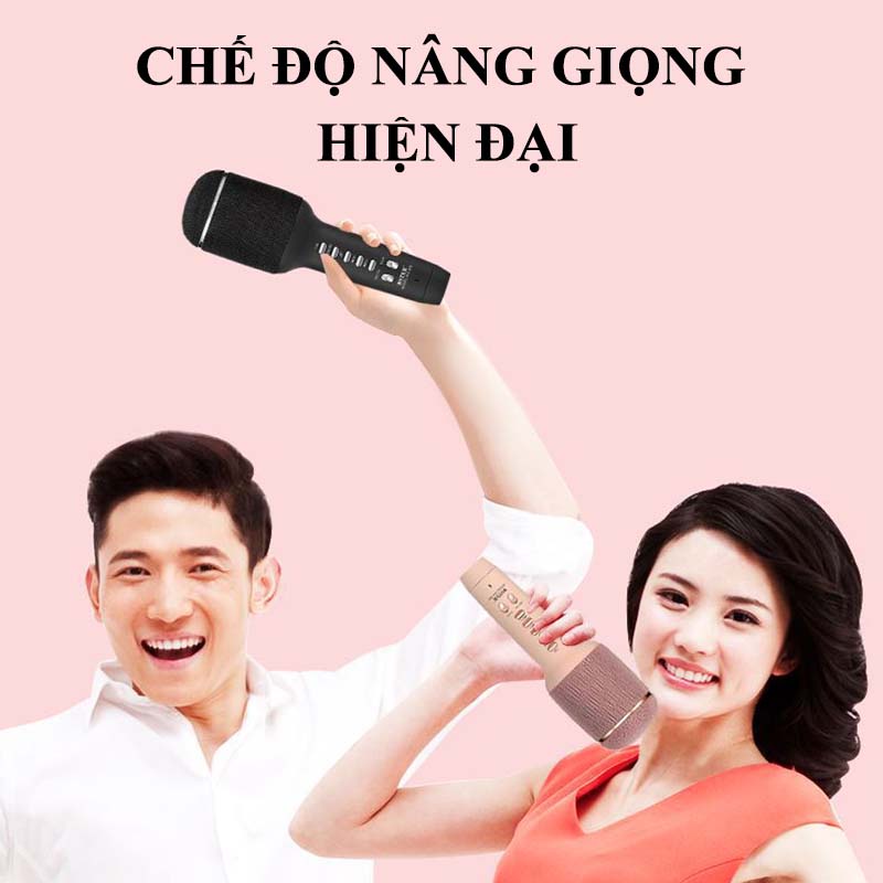 Mic Karaoke Kiêm Loa Bluetooth Không Dây WS-900 Cao Cấp, Micro Hát Karaoke Mini Không Dây Cầm Tay Nâng Giọng Cực Chất