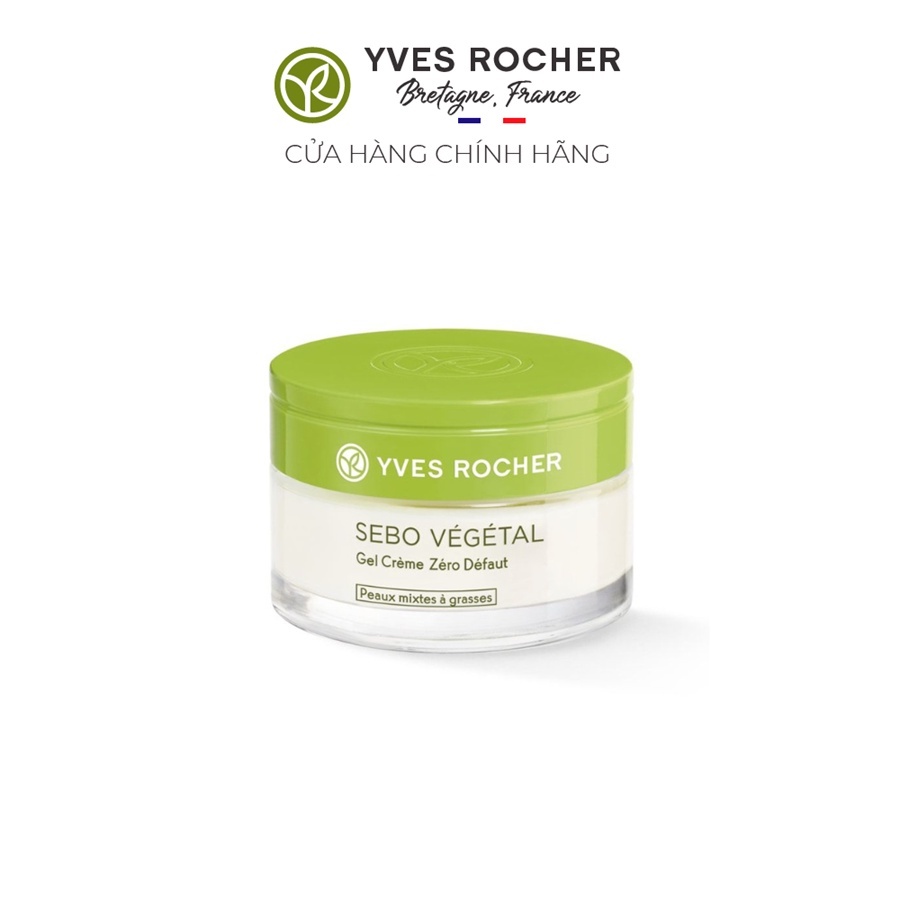Sản phẩm dưỡng da Yves Rocher SEBO VEGETAL ZERO BLEMISH GEL CREAM 50ML