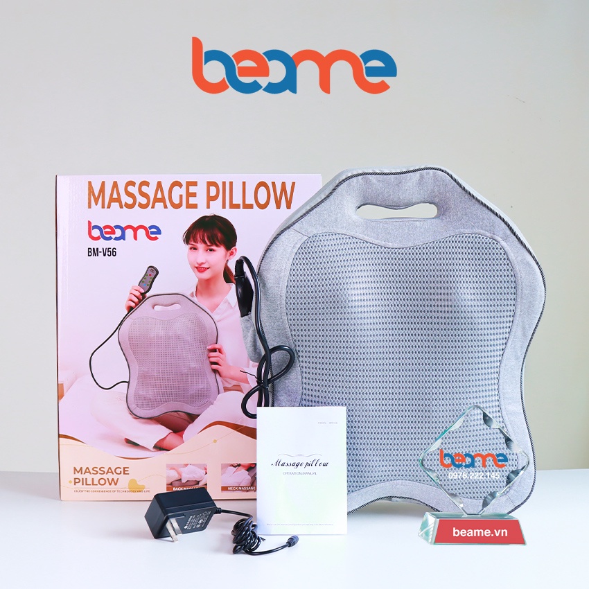 Máy massage lưng cột sống, gối mát xa cổ vai gáy Beame BM-V56