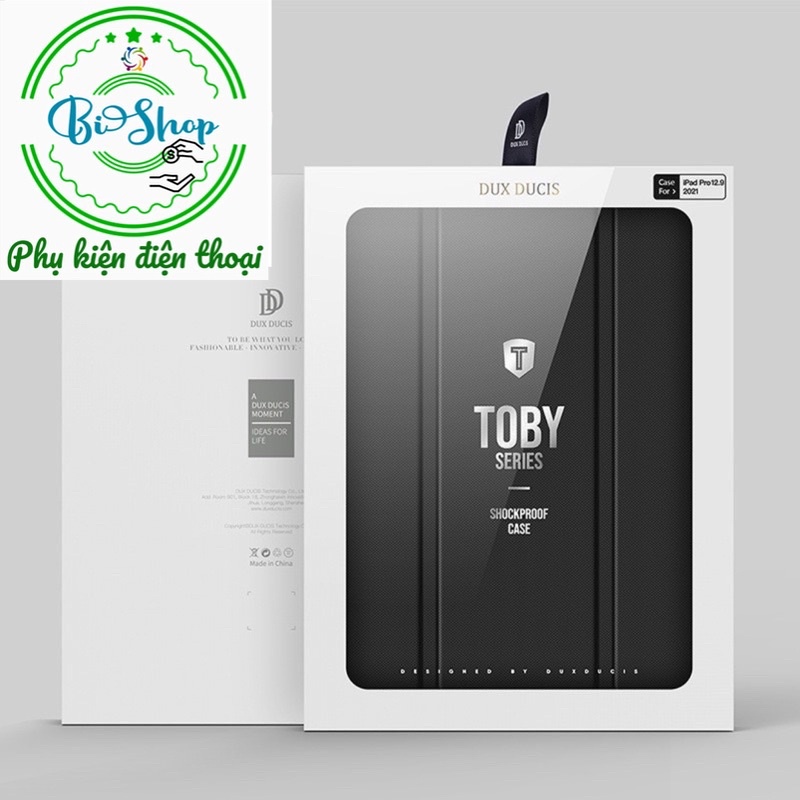 🍀 BAO DA IPAD 12.9 2018 2020 2021 2022 DUX DUCIS CHÍNH HÃNG SIÊU MỎNG CÓ KHE GIỮ BÚT [NEW 100%]