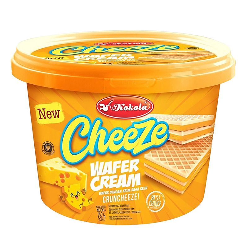 Bánh Xốp Vị Phô Mai/Socola Kokola Hộp 252G - Nhập Khẩu Indonesia Chính Hãng