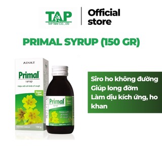Siro Giảm Ho Không Đường Primal Syrup - Phù Hợp Với Người Tiểu Đường 150gr