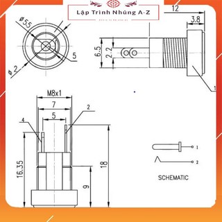 [Lập Trình Nhúng A-Z][144] Combo 5 Chiếc Jack Nguồn DC-022B 5.5*2.1mm ( Có Cao Su Chống Nước)