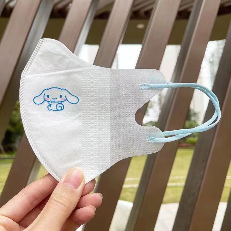 Set 50 Khẩu Trang In Hình Công Chúa Elsa 3D Dễ Thương Thoáng Khí Cho Bé